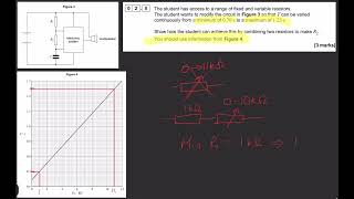 Circuit design using graph data | AQA A Level Physics Paper 3