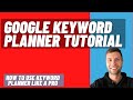 How To Use Google Keyword Planner For Free
