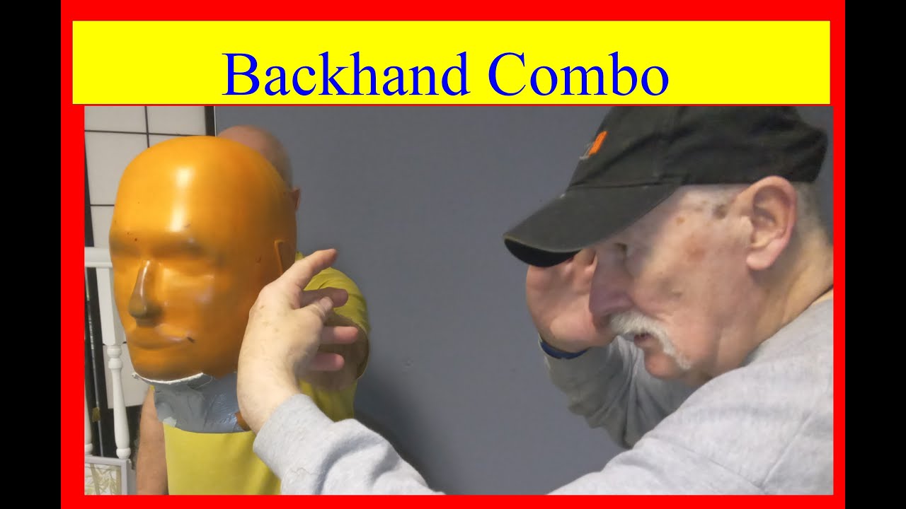 Классический бойцовский стиль - комбинация ударов тыльной стороной ладони