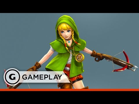 Linkle Battle Gameplay - Hyrule Warriors Legends