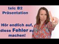 4 Fehler, die du bei deiner B2-Prüfung vermeiden sollst | Deutsch lernen | Niveau B1 - B2 | HD