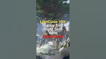 LeetCode 199: Binary Tree Right Side View Made Easy #shorts #short