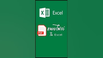 แนบไฟล์ PDF ลงใน Excel #excel #microsoft #exceltricks