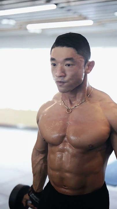 Asian Muscle 💪 Workout, Sweaty and Muscle