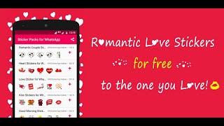 WAStickerApps : Download and enjoy the new app of romantic love stickers for WhatsApp screenshot 4