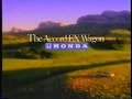 1991 Honda Accord FX Wagon Commercial
