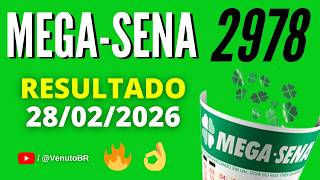 🍀 RESULTADO MEGA SENA 2978