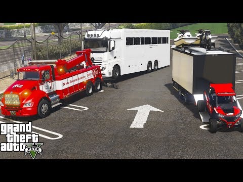 GTA 5 Real Life Mod #181 Repoing A Mercedes Benz Actros Motorhome With A Heavy Duty Tow Truck