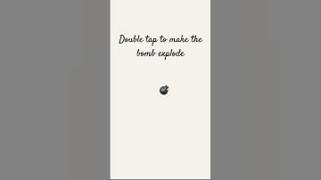 Double tap to make the bomb explode #bomb #explode  #shorts #ytshorts #yt #youtube #youtubeshorts