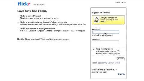 How to sign up for Flickr