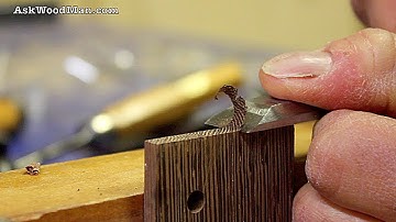 Woodworking Chisel Demo - End Grain • Complete Sharpening Series Video 32