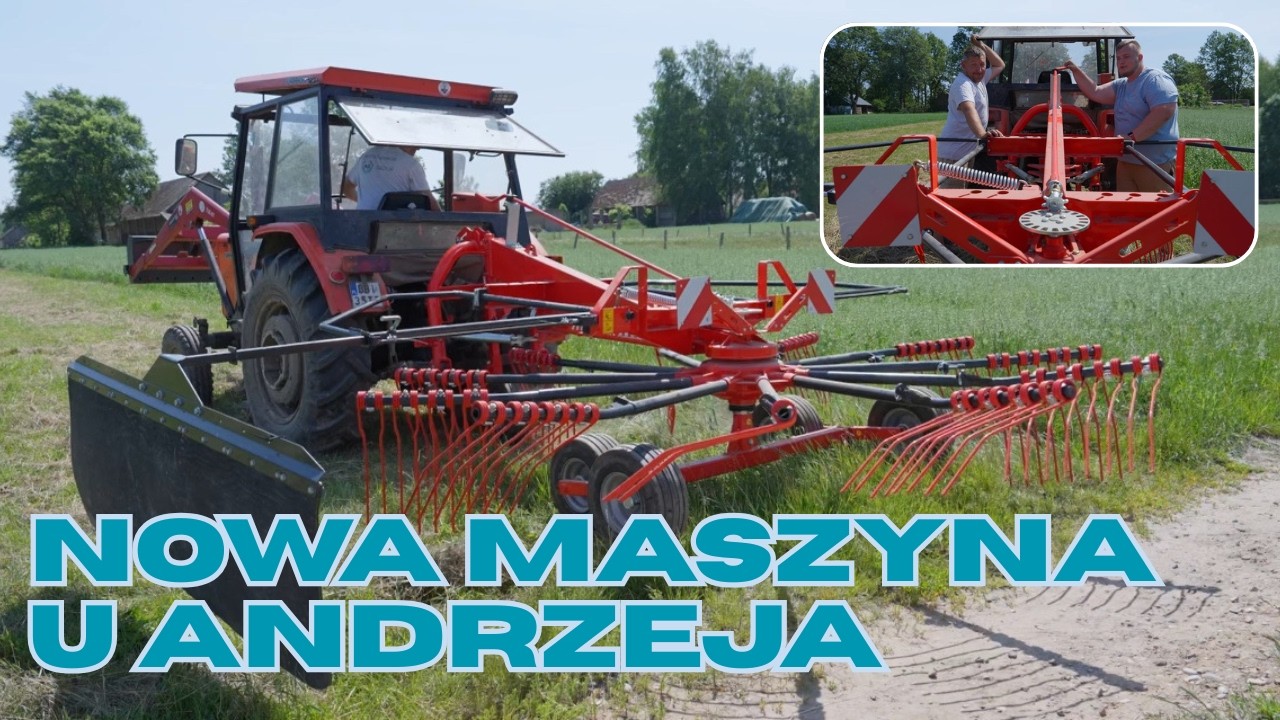 Nowa zgrabiarka Harmak HT 400 w Plutyczach Czy spełni oczekiwania Andrzeja Rolnicy z Podlasia