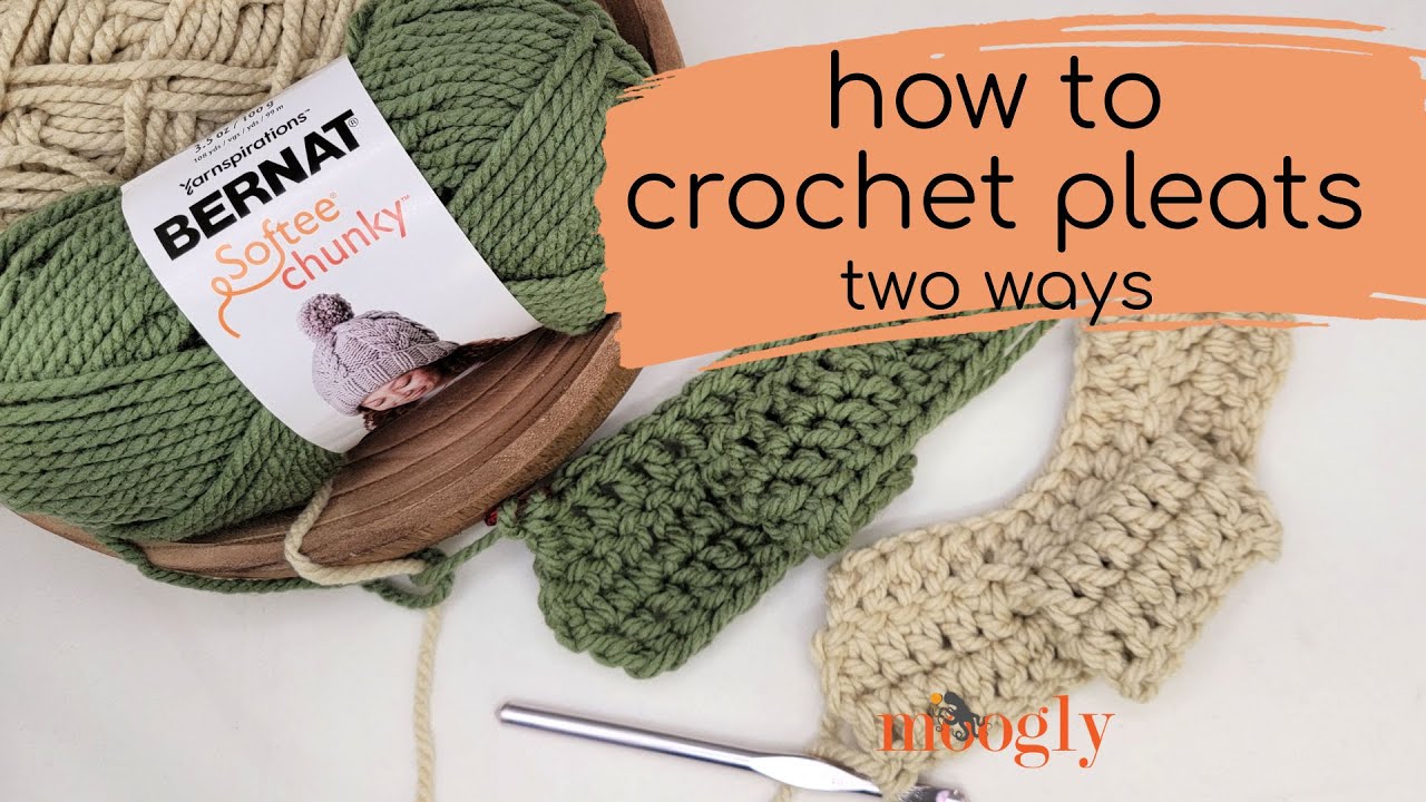 How to Crochet Pleats Two Ways - Live! - moogly
