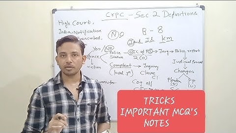 Section 2 Crpc|How To Remember Definitions Of Crpc|Introduction Of Crpc|Definitions of crpc 1973|