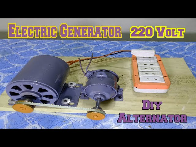how to turn 220V Electric generator from a 12v motor 