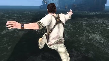 Invisible collision bug in Uncharted 3