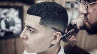 💈 ASMR BARBER - FRENCH CROP - Perfect Blurry SKIN FADE - BARBER TUTORIAL