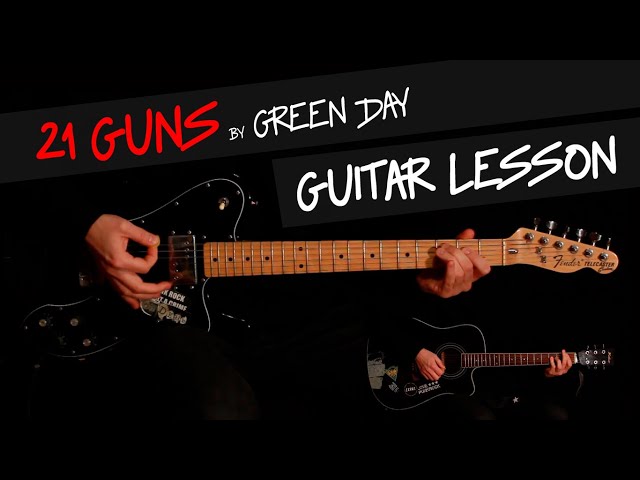 21 Guns guitar lesson by GV | Green Day class=