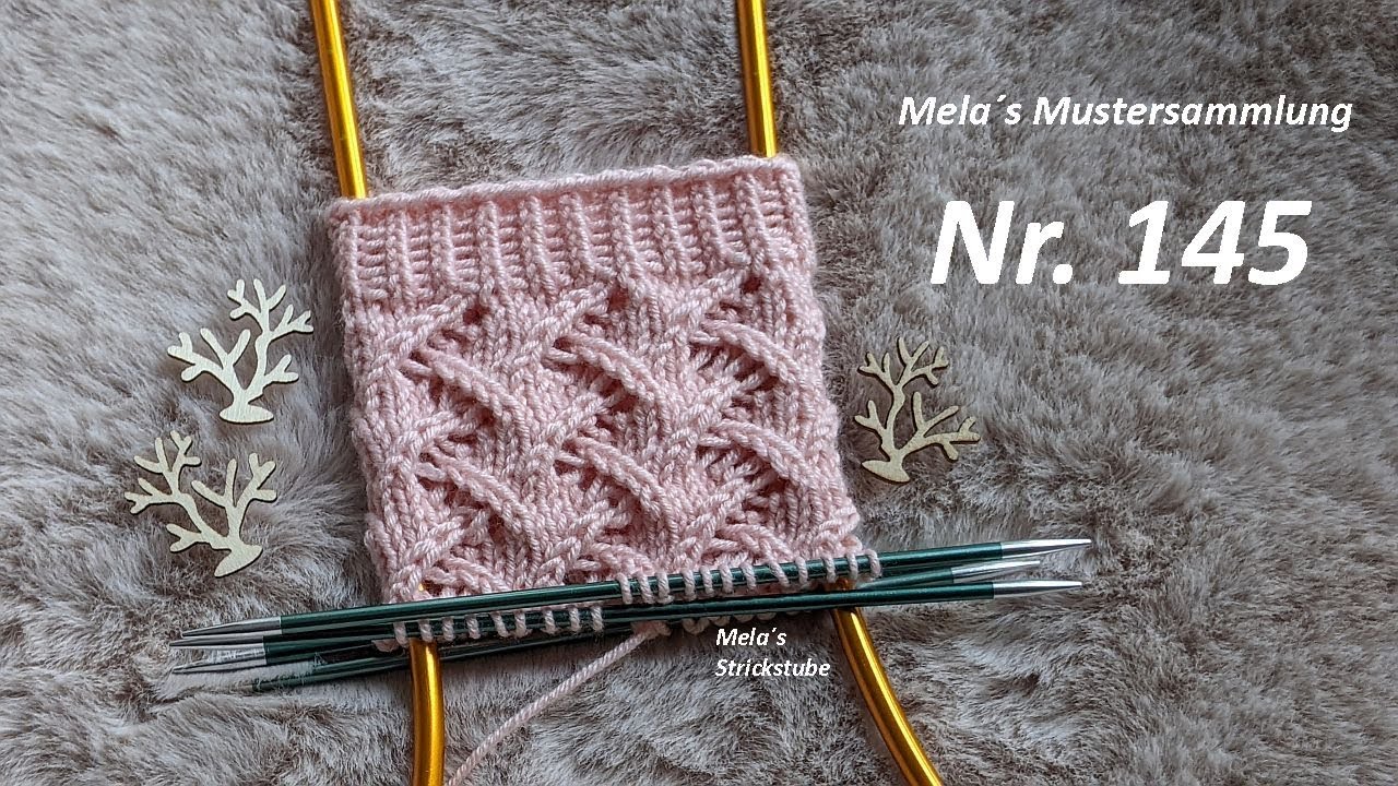Sockenmuster Nr. 145 - Strickmuster in Runden stricken / knitting sock pattern
