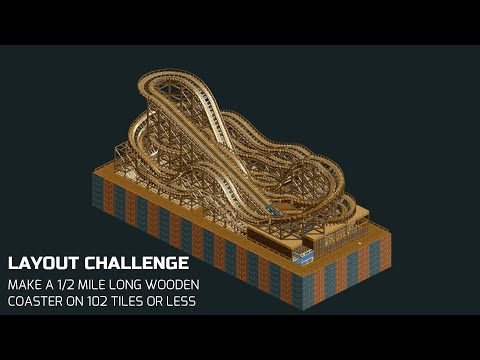 RCT2 BUILD CHALLENGE - Long Track on a Small Plot