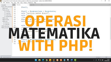 Mathematical Operations Using the PHP Programming Language | Membuat operasi matematika dengan PHP