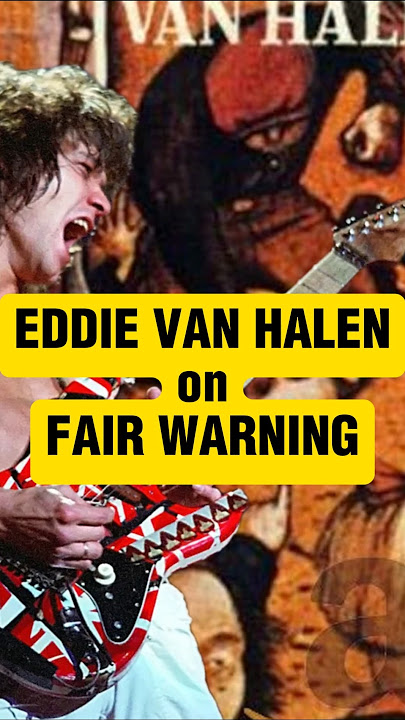 Eddie Van Halen on Recording Fair Warning, David Lee Roth #vanhalen #guitar #80srock