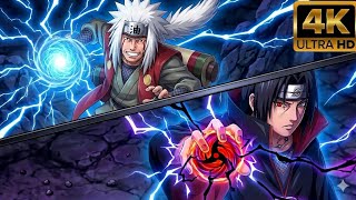 4K Quality | ​Battle of the Legends: Can Jiraiya Sensei stop the Itachi Uchiha? 