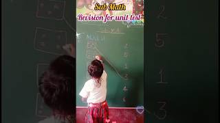 LKG Revision Math Class | Unit Test 1 Preparation 🧮✏️ #school #shortfeed