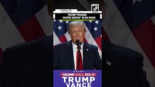“I love You…” Donald Trump praises “super genius” Elon Musk during victory speech in Florida