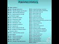 General question about Pakistan history