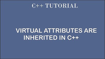 Virtual attribute is inherited | By Professor Pankaj Gupta | BIIT