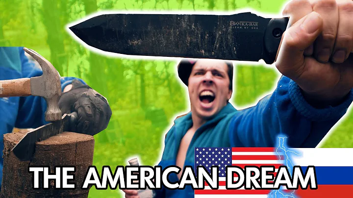 Russian tries American Knife for the First Time | Ka-bar Becker BK-9