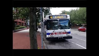 (RETIRED) SEPTA 2001 New Flyer D40LF #5450 on Route 44 to Gladwyne via I 76 West!
