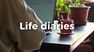 Life diaries  | romanticizing ordinary days at home, working, baking | VLOG