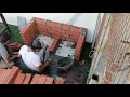 بناء شوايه في سطح المنزلHow to build a brick barbecue