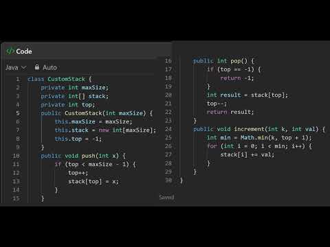 1381 Design a Stack With Increment Operation