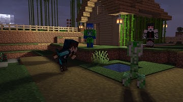 Killing a Creeper - Short Minecraft Animation (Mine-imator)