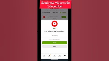 SEED NEW 1 DECEMBER VIDEO CODE || SEEDS AIRDROP || SEED TOKEN LISTING ||