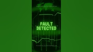 FAULT DETECTED   Retro CRT green screen glitch text animation