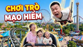 Bố Hoàng Bủn Rủn Tay Chân Khi Chơi Trò Mạo Hiểm - MiMi Khóc, Mẹ Huế, MiLo Chơi Tất Cả Trò Chơi!