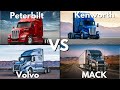 EPIC American Truck Battle ▶ Peterbilt vs. Kenworth vs. Volvo vs. MACK