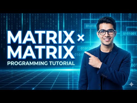 Matrix multiplication in C language | Step by step explanation with program #coding