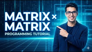 Matrix multiplication in C language | Step by step explanation with program #coding