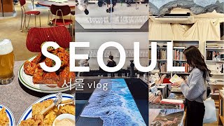 SEOUL, KOREA FOOD/CAFE VLOG  | New Cafes, Local Restaurants & Bars! ☕