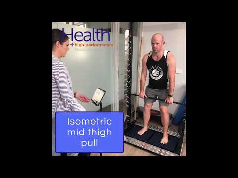 Isometric mid thigh pull test for strength & performance | Melbourne Sports Chiropractor