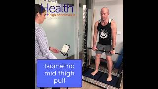 Isometric mid thigh pull test for strength & performance | Melbourne Sports Chiropractor