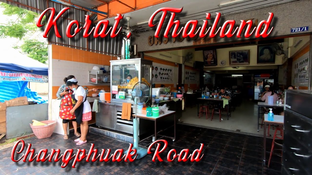 Korat. Walking in Nakhon Ratchasima, Thailand. Changphuak Road. ORANGE ua