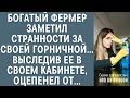 Богатый фермер заметил странности за своей горничной… А когда застал ее в своем кабинете, ахнул от…