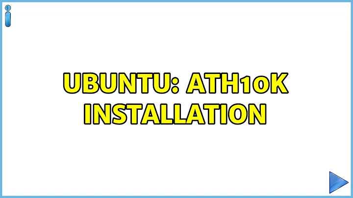 Ubuntu: ath10k installation (7 solutions!)