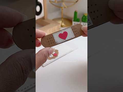 ✨🩹Band Aid Love Card gift idea❤️🩹 #shorts #art #diy #viralvideo #youtubeshortsfeed